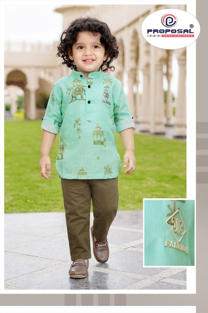 Mint Green Printed Linen (Front)